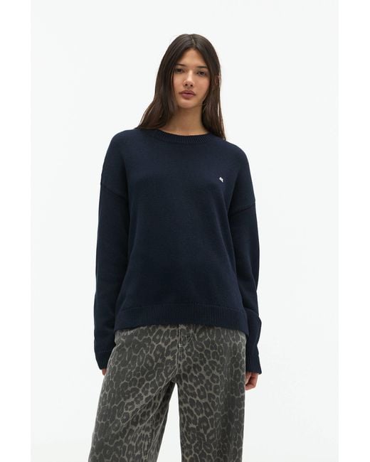 Pull&Bear Blue Pacific Republic Logo Jumper