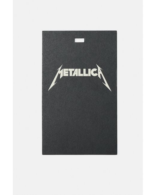 Pull&Bear Black Metallica T-Shirt for men