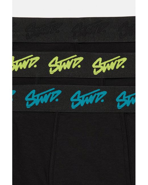 Pull&Bear Black Pack Of 3 Boxers for men