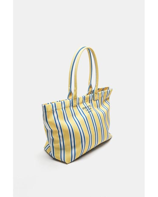 Pull&Bear Yellow La Toja Tote Bag