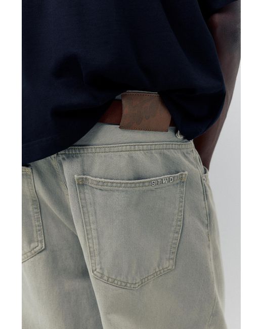 Pull&Bear Blue Relaxed Fit Baggy Jeans for men