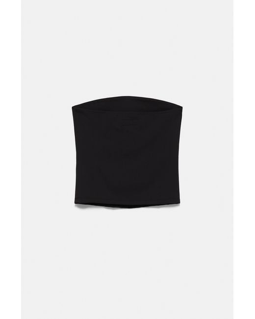 Pull&Bear Blue Studded Bandeau Top