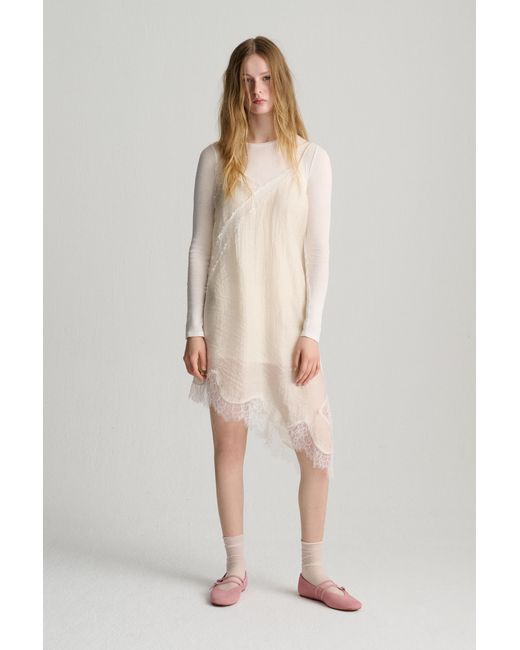 Pull&Bear Natural Combined Camisole Dress