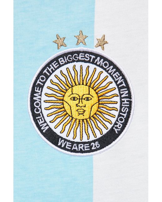 Pull&Bear Blue Argentina Fifa World Cup 26 Polo Shirt for men