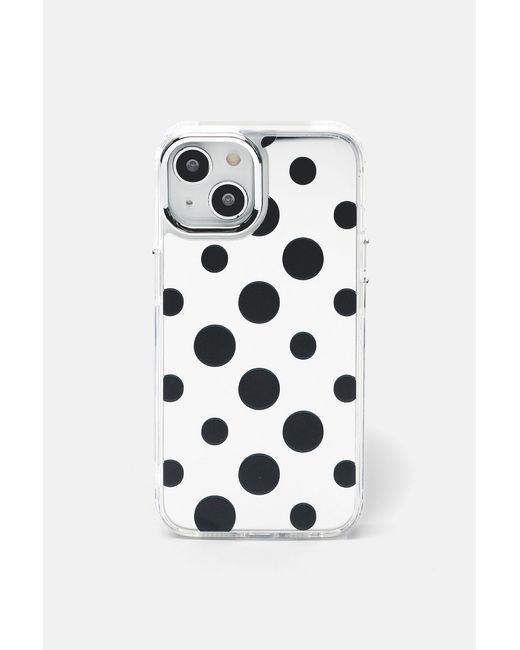 Pull&Bear Black Polka Dot Mirrored Iphone Case
