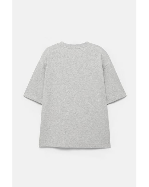 Pull&Bear Gray Boxy T-Shirt for men
