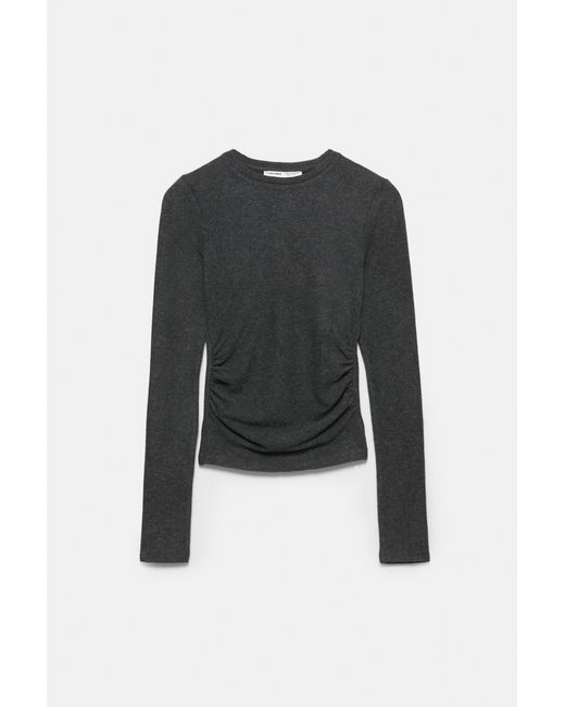 Pull&Bear Multicolor Soft Touch T-Shirt With Gathered Detail