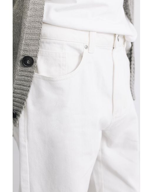 Pantalon Droit Pull&Bear pour homme en coloris White