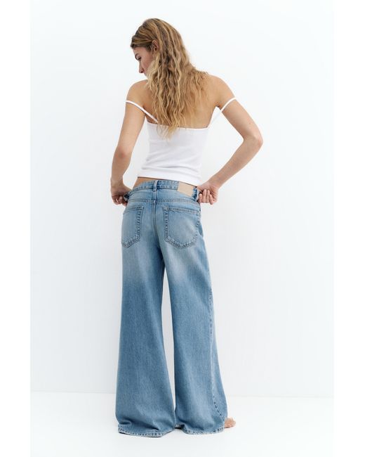 Pull&Bear Blue Oversize Baggy Jeans