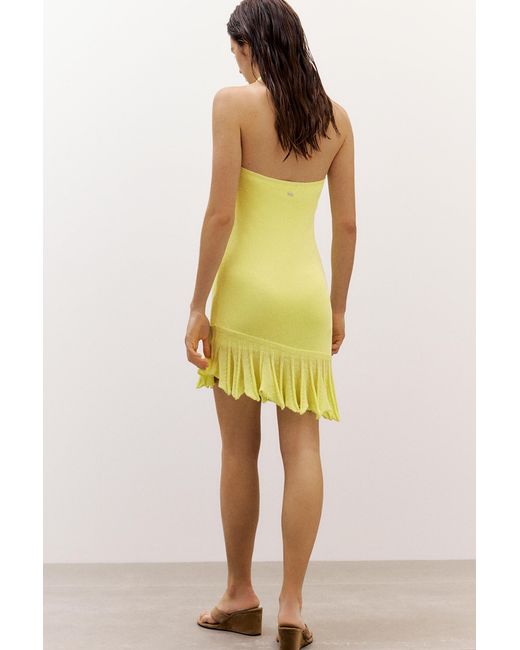 Pull&Bear Multicolor Asymmetric Knit Halter Dress