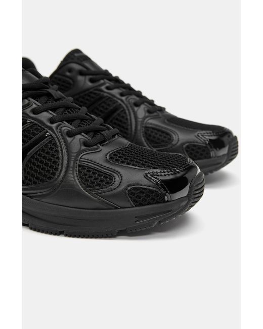 Pull&Bear Black Multi-Piece Trainers for men