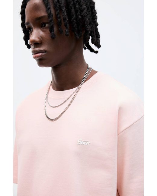 Pull&Bear Stwd-Sweatshirt Mit Kurzen Ärmeln in Pink für Herren