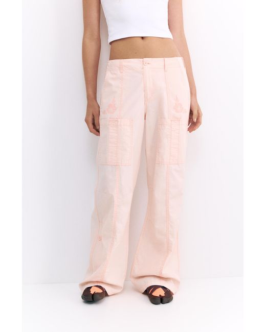 Pull&Bear Blue Pleasures X Stwd Cargo Trousers