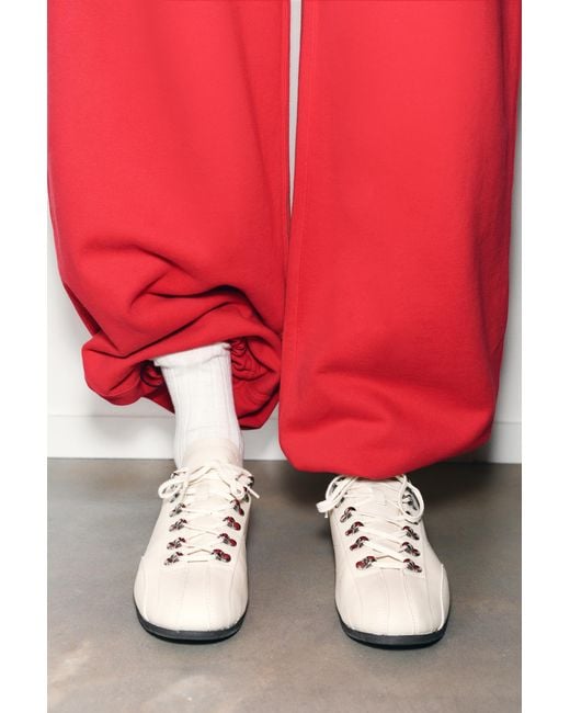Pull&Bear Red Joggers With Elastic Hem