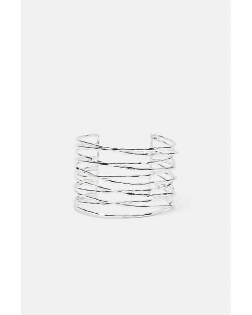 Bracelet Manchette Multirang Pull&Bear en coloris White