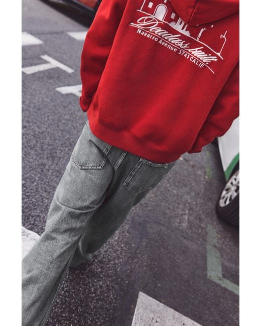 Sweat À Capuche Zippé Graphique Pull&Bear pour homme en coloris Red