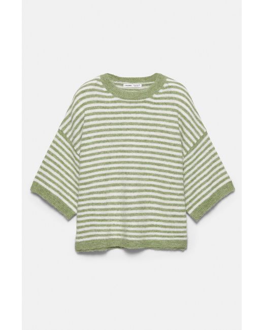 Pull&Bear Natural Kurzarm-Boxy-Pullover