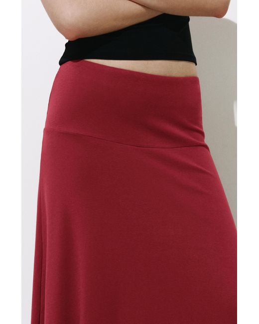 Pull&Bear Flared Midi Skirt