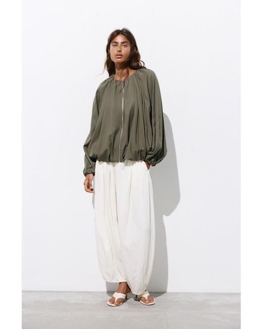 Pull&Bear Balloon Bomberjack in het Green