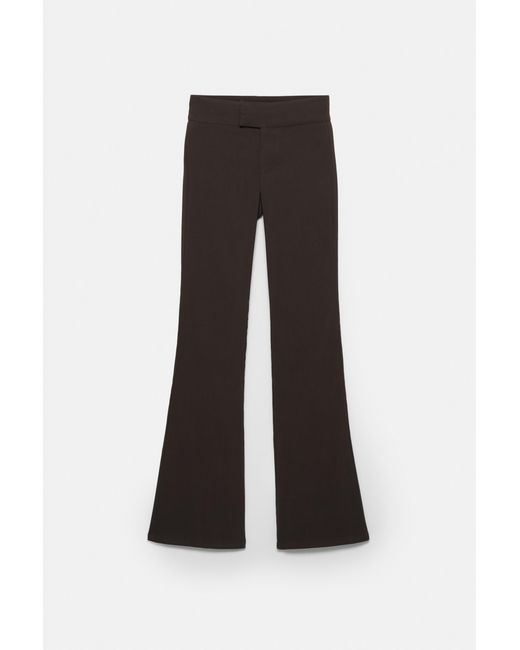 Pull&Bear Brown Mid-Rise Bootcut Trousers