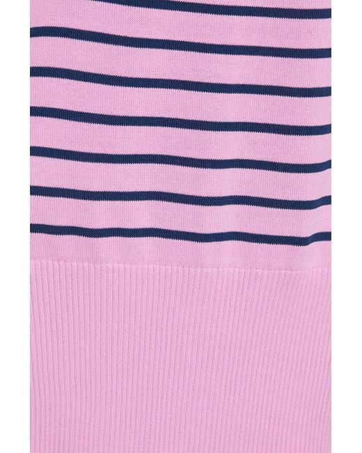 Pull&Bear Pink Short Sleeve Asymmetric Knit Top