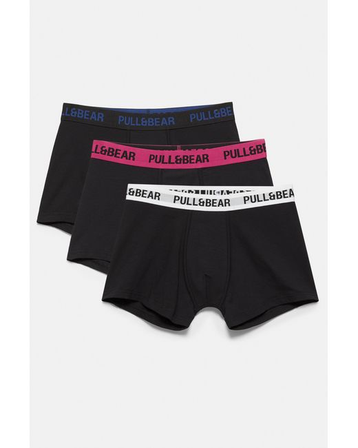 Pull&Bear Multicolor Pack Of 3 Boxers for men