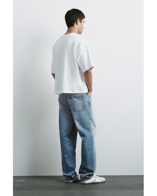 Pull&Bear Straight Fit Jeans in het Blue voor heren