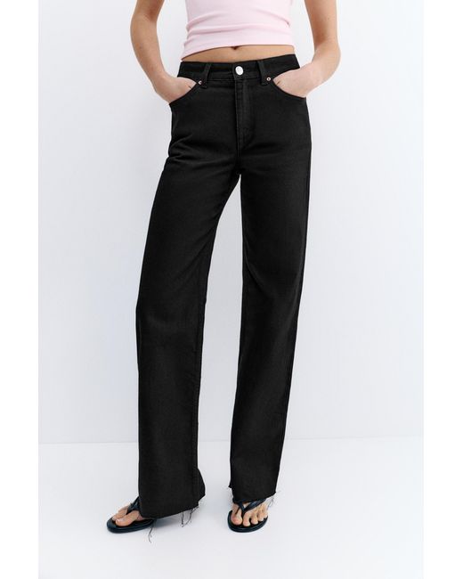 Pull&Bear Jeans Met Hoge Taille En Wijde Pijpen in het Blue