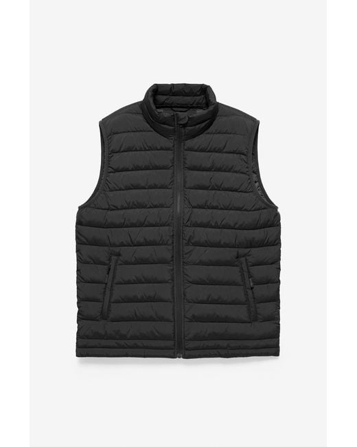 Pull&Bear Gewatteerde Bodywarmer in het Black voor heren