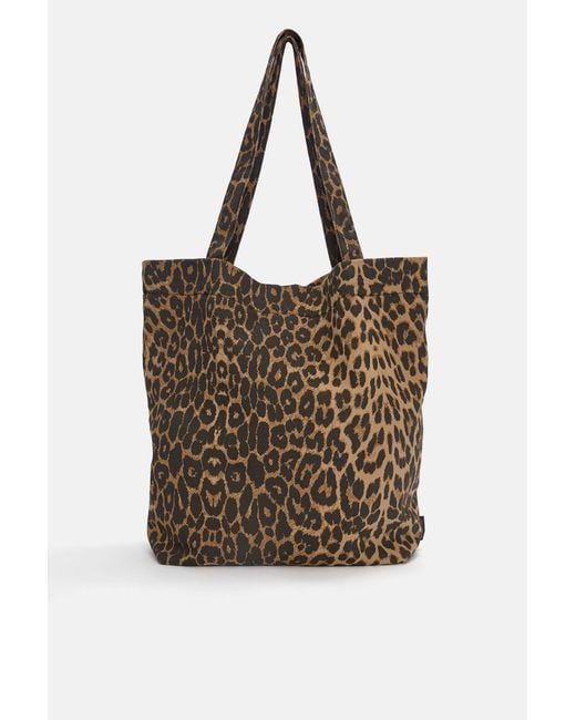 Pull&Bear Brown Leopard Print Shopper Bag