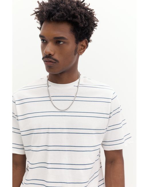 Pull&Bear Gray Basic Short Sleeve Cotton T-Shirt for men