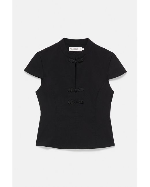 Top Con Nodi di Pull&Bear in Black