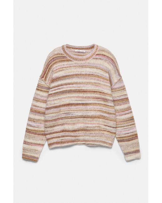 Pull À Rayures Pull&Bear en coloris Brown