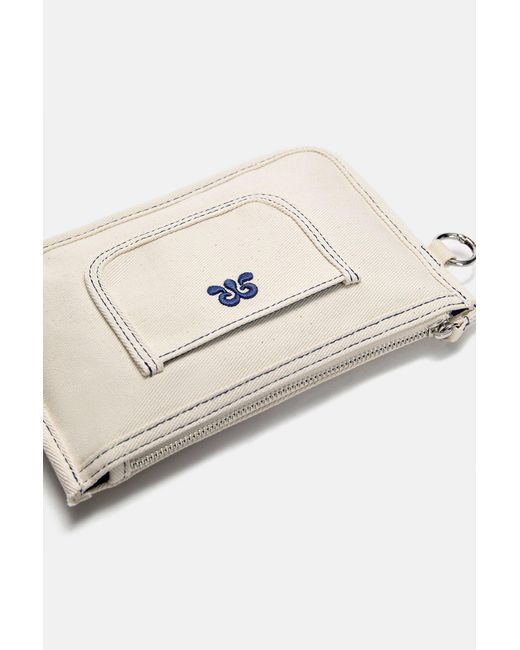 Pull&Bear Natural Necessaire Canvas Clutch