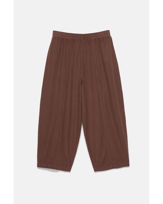 Pantaloni Barrel di Pull&Bear in Brown