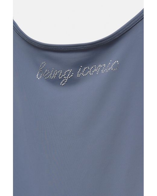 Pull&Bear Body Met Stras in het Blue