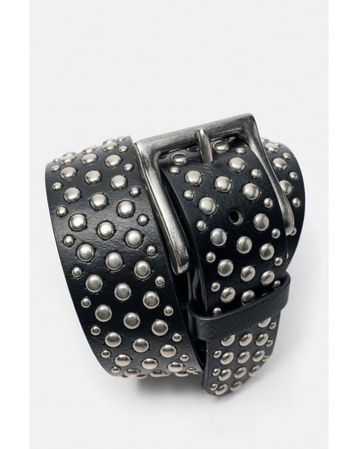 Cintura Con Borchie di Pull&Bear in Black