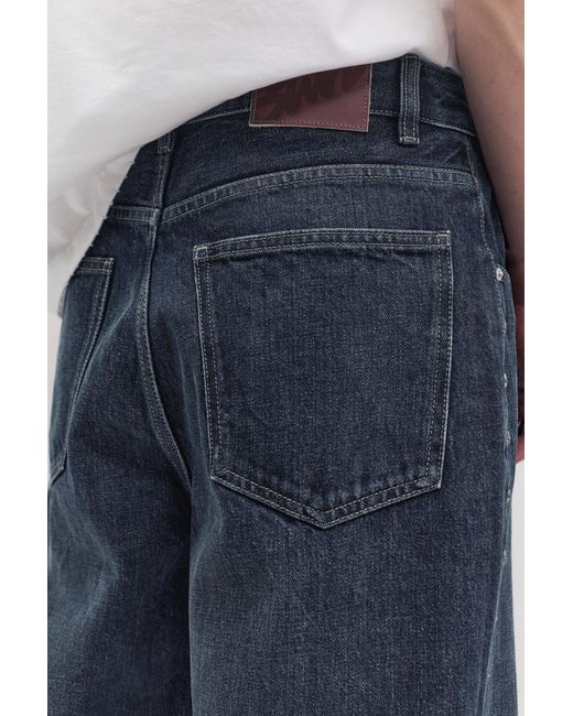 Pull&Bear Blue Relaxed Fit Baggy Jeans With Stars for men
