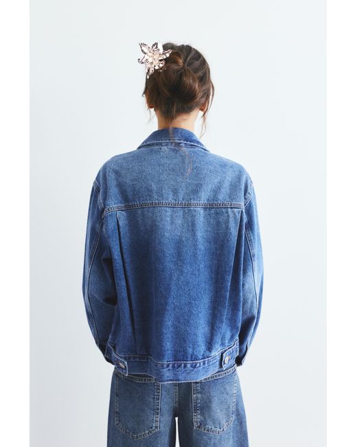 Pull&Bear White Flower Fur Clip