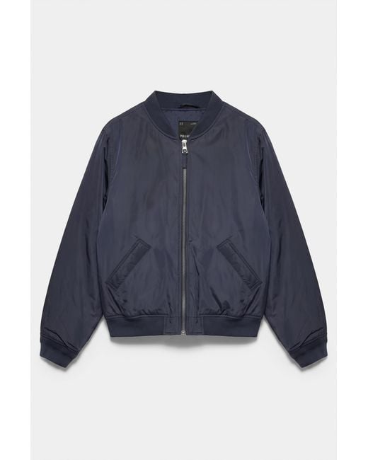 Pull&Bear Gewatteerd Bomberjack in het Blue voor heren