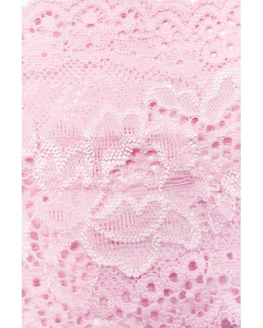 Pull&Bear Pink Stretch Lace Headband