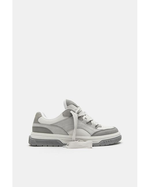Pull&Bear Blue Stwd Skate Trainers for men