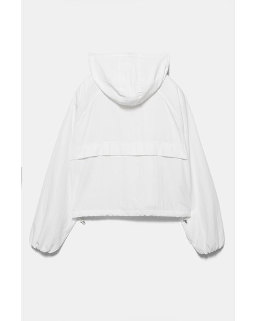 Pull&Bear Blue Lightweight Hooded Jacket
