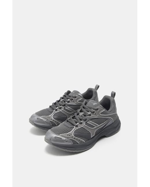 Pull&Bear Gray Multi-Piece Trainers for men