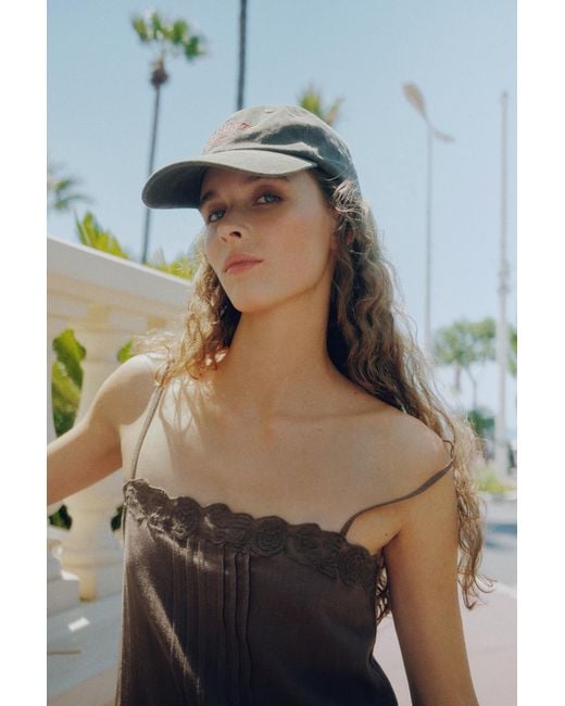 Pull&Bear Brown Frill Strap Dress