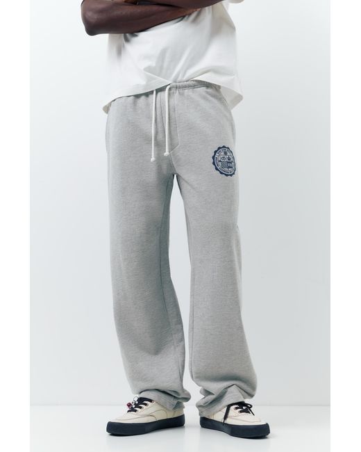 Pull&Bear Blue Varsity Jogger Sweatpants for men