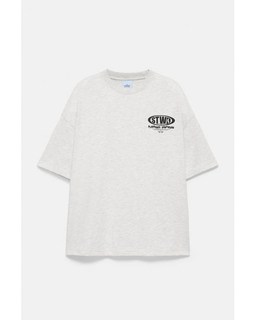 Pull&Bear Blue Pleasures X Stwd Boxy T-Shirt for men