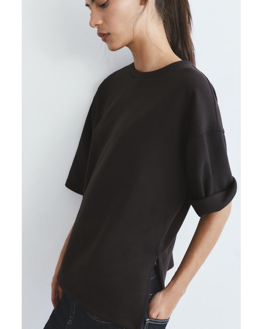 Pull&Bear Black Soft-Touch Short Sleeve T-Shirt