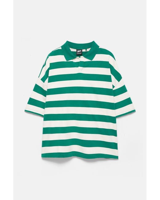 Polo Boxy Rayures Pull&Bear pour homme en coloris Blue