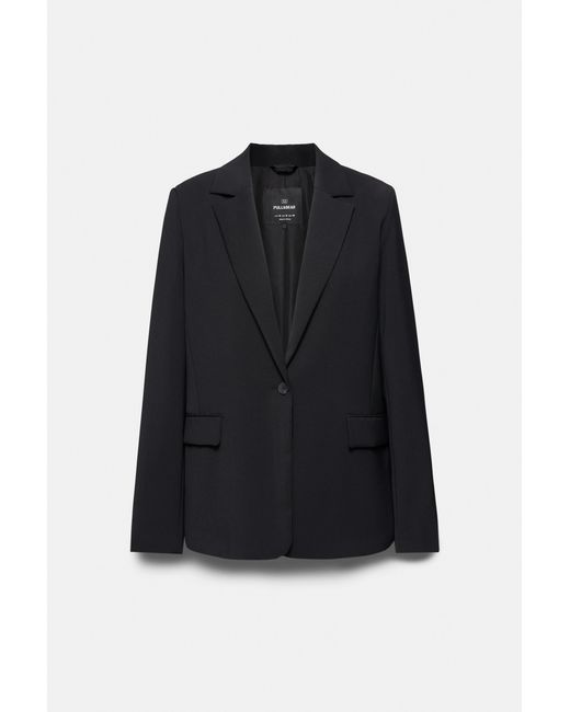 Pull&Bear Black Basic Blazer
